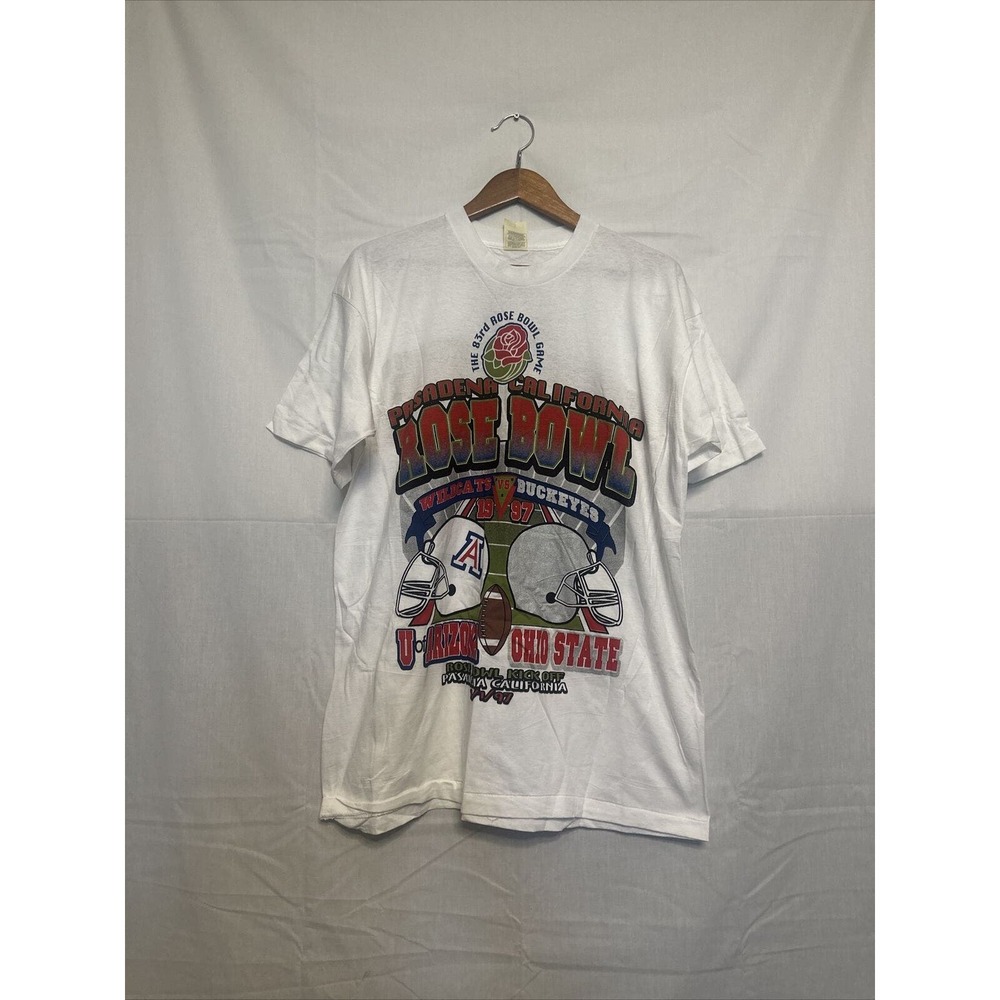 Vintage 1997 pasadena rose bowl wildcats vs ohio screen stars size xl